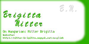 brigitta mitter business card
